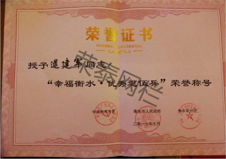 幸福衡水·優(yōu)秀退伍兵